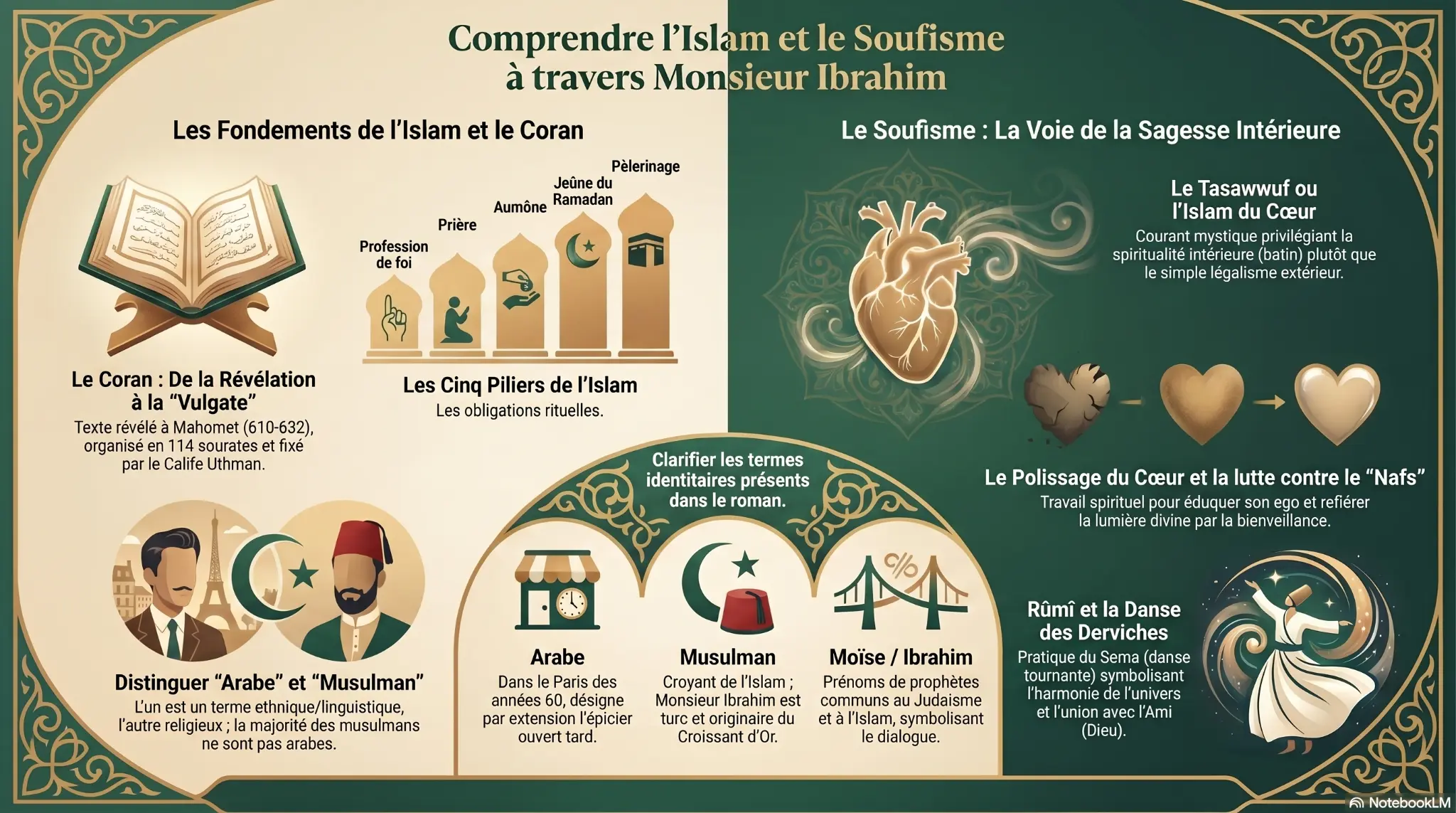 Infographie : Comprendre l'Islam et le Soufisme à travers Monsieur Ibrahim